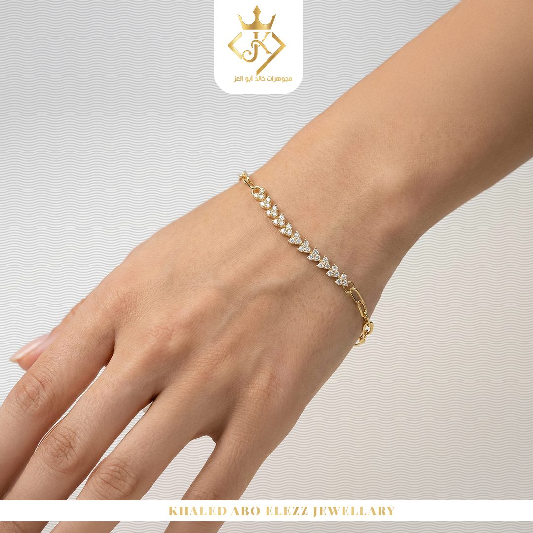 Gold Bracelet Hearts