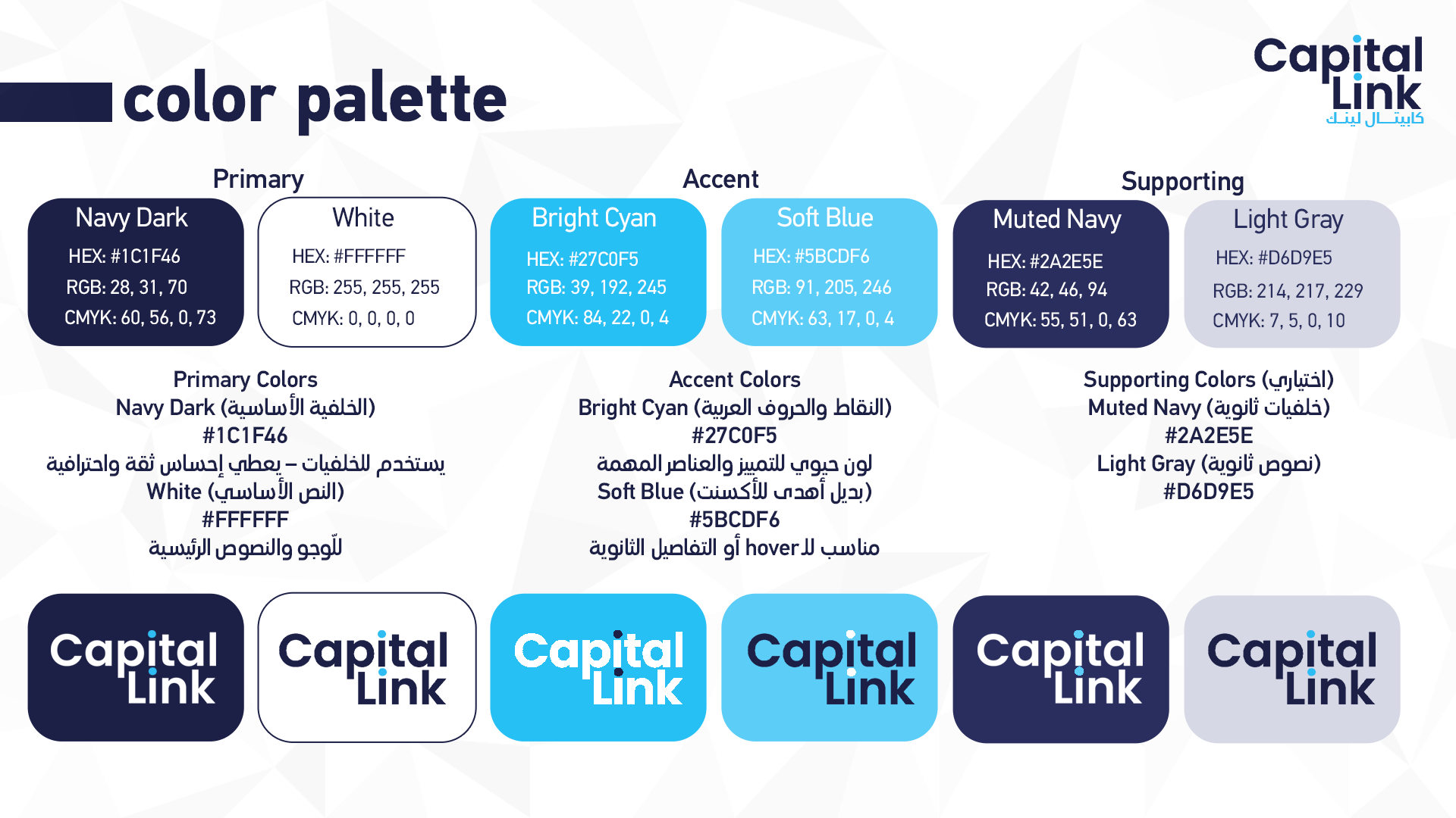 Capital Link Color Palette