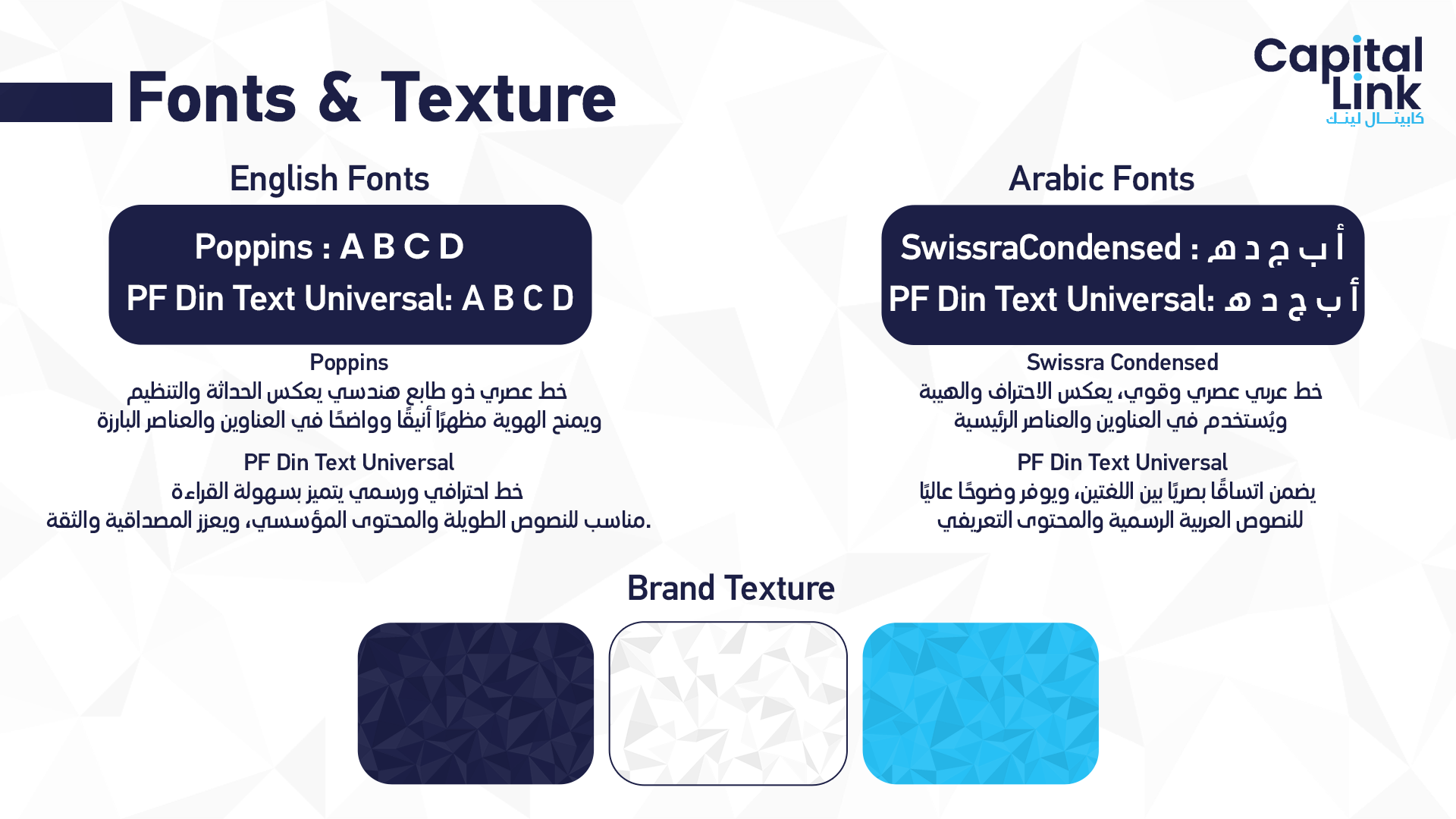 Capital Link Fonts Texture
